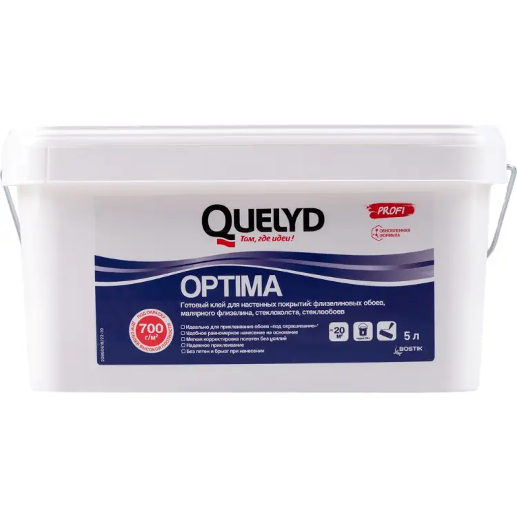 Готовый клей для стеклообоев Quelyd OPTIMA 30860282 Готовый клей для стеклообоев Quelyd OPTIMA 30860282