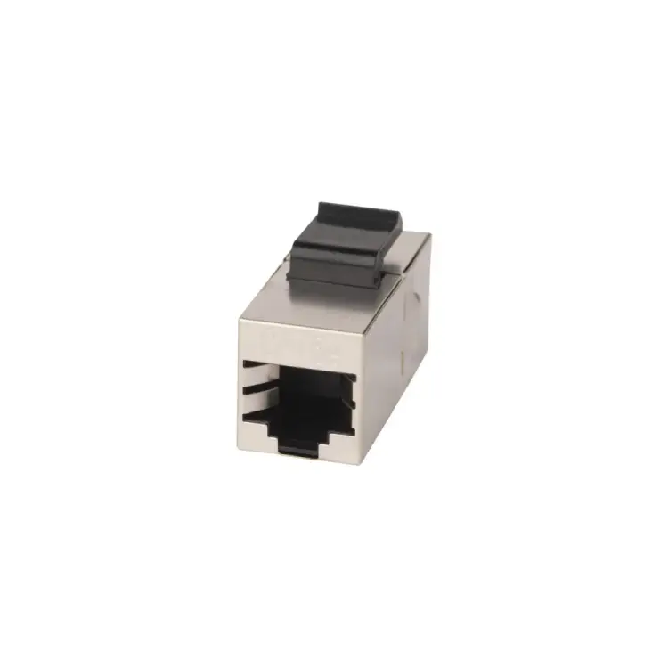 Проходной экранированный адаптер WRline WR-сA-KJ-8p8с-с5e-sH формата Keystone, RJ45-RJ45 (8p8с), категория 5е 505226