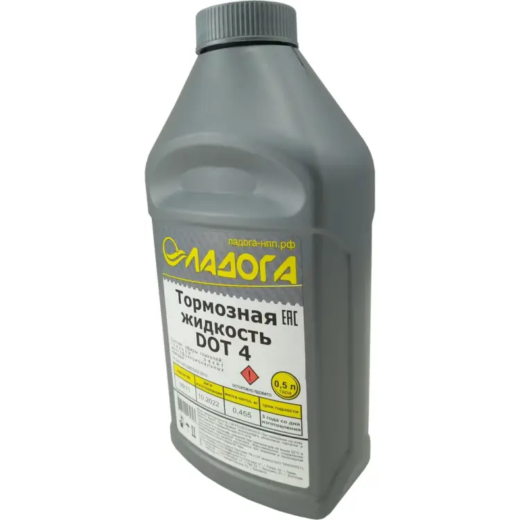 Тормозная жидкость ЛАДОГА DOT-4 LTJ_DOT4_0455