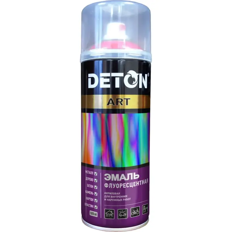 Флуоресцентная аэрозольная эмаль Deton ART 127106 Флуоресцентная аэрозольная эмаль Deton ART 127106