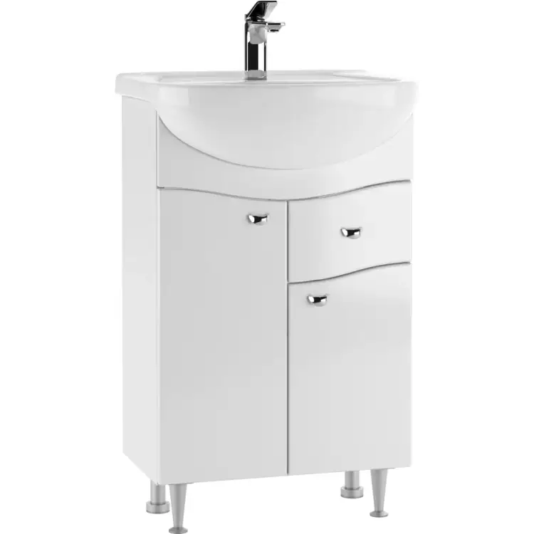 Тумба под умывальник Уют 55 Айсберг Волна В1 DA1017T