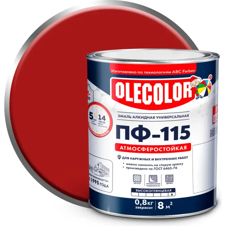 Эмаль Olecolor ПФ-115 4300000201 Эмаль Olecolor ПФ-115 4300000201