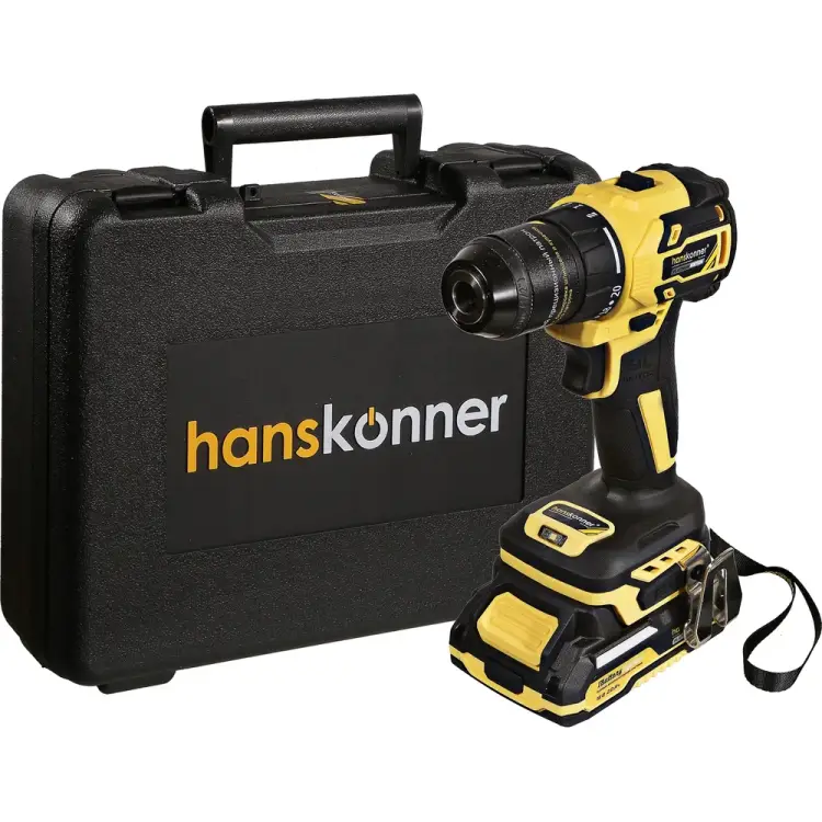 Аккумуляторная дрель Hanskonner 1BatterySystem HCD2065C Аккумуляторная дрель Hanskonner 1BatterySystem HCD2065C