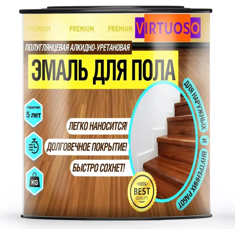 Алкидно-уретановая эмаль Virtuoso PREMIUM 11595982