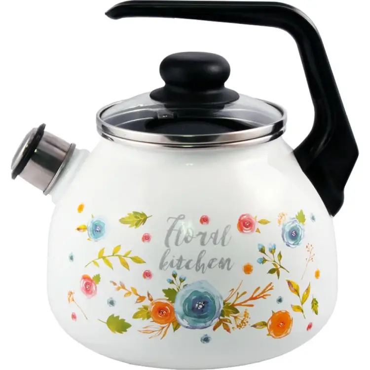 Эмалированный чайник appetite Floral kitchen 4с209я Floral Эмалированный чайник appetite Floral kitchen 4с209я Floral
