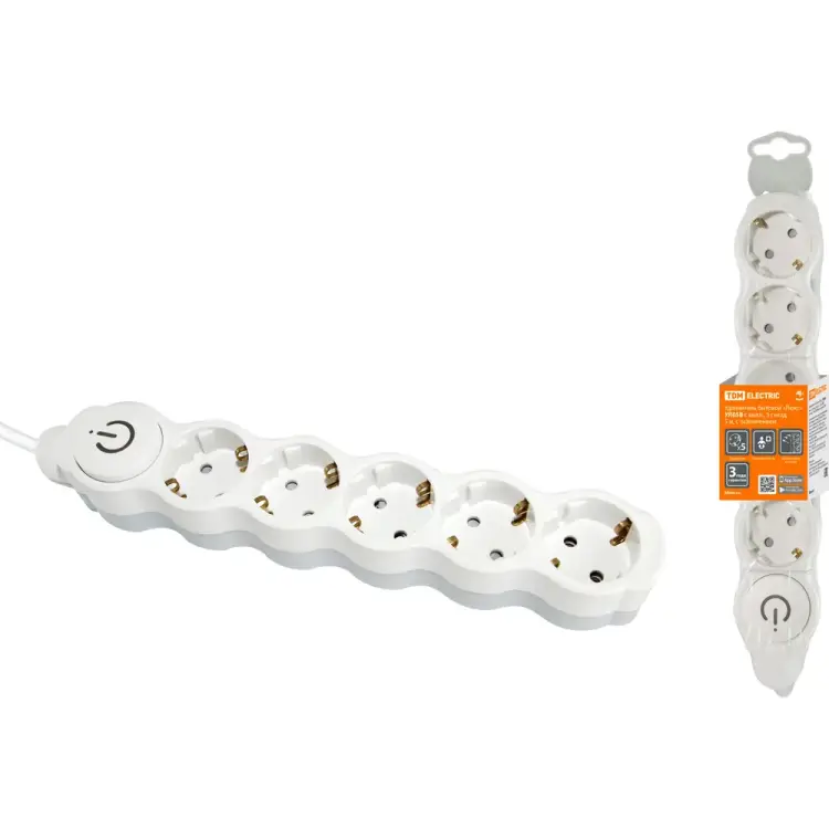 Бытовой удлинитель TDM ELECTRIC Люкс УЛ05В SQ1303-0138