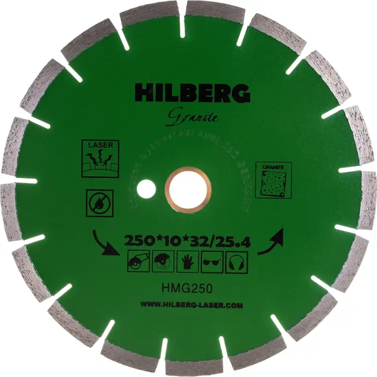 Отрезной алмазный диск Hilberg Hilberg Гранит Лазер HMG250 Отрезной алмазный диск Hilberg Hilberg Гранит Лазер HMG250