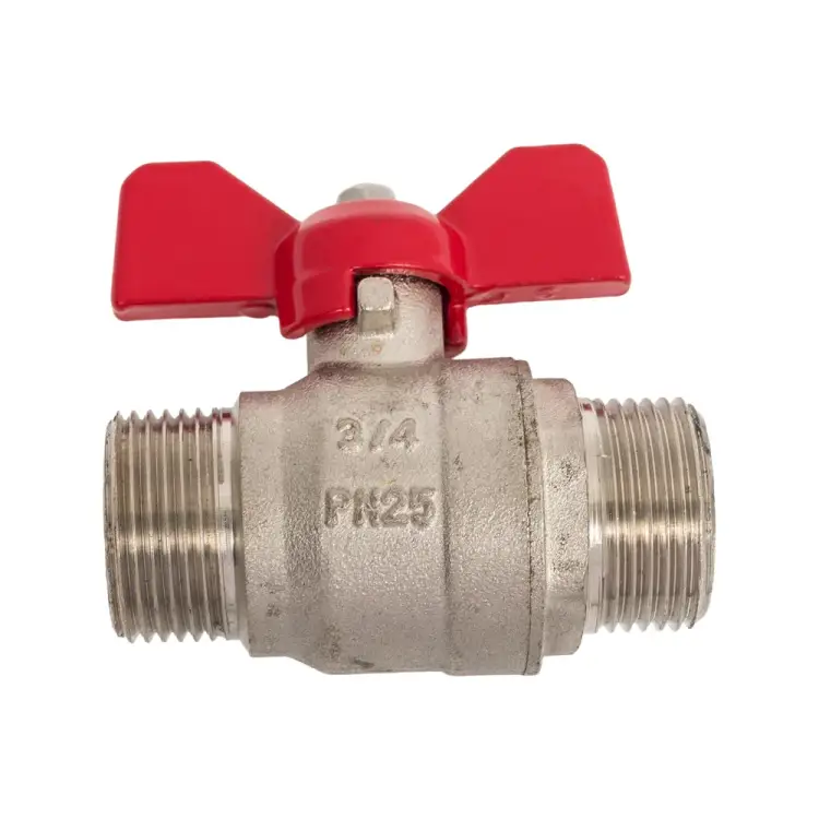 Латунный резьбовой шаровой кран DOUBLE-LIN LL1036 (3/4")