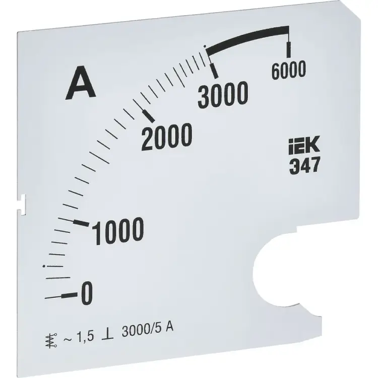 Сменная шкала к амперметру IEK э47 IPA20D-SC-3000