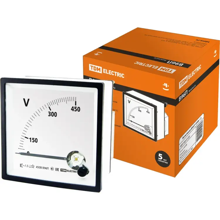 Вольтметр TDM В96П 450В-1.5 SQ1102-0120
