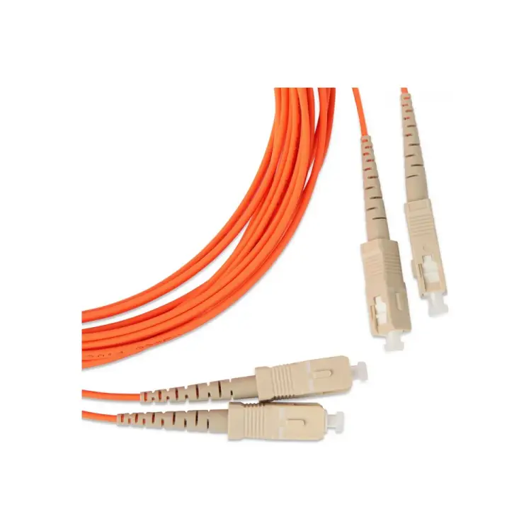 Волоконно-оптический патч-корд Hyperline FC-D2-50-SC/PR-SC/PR-H-1M-LSZH-OR 239441