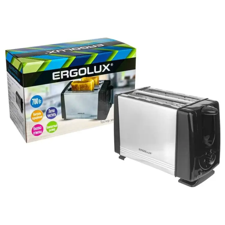 Электрический тостер Ergolux ELX-ET03-C72 14722 Электрический тостер Ergolux ELX-ET03-C72 14722