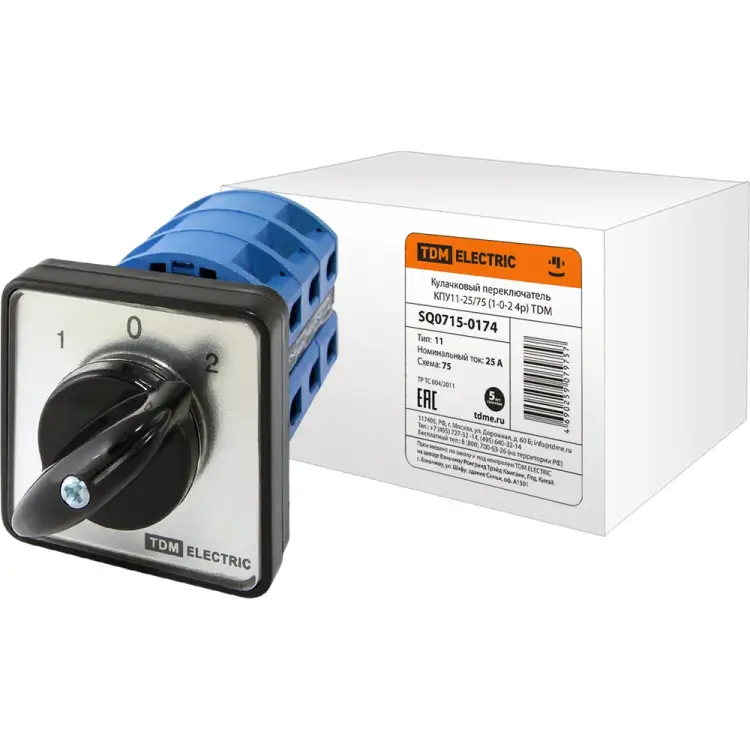 Переключатель TDM ELECTRIC КПУ11-25/751-0-2 SQ0715-0174