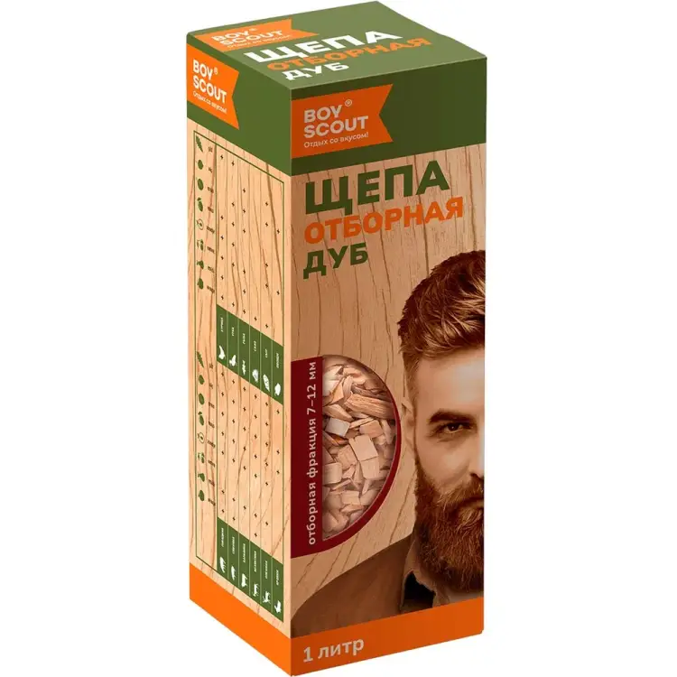 Щепа для копчения BOYSCOUT Дуб 61095 Щепа для копчения BOYSCOUT Дуб 61095