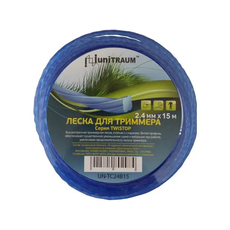 Леска для триммера UNITRAUM UN-TC24B15