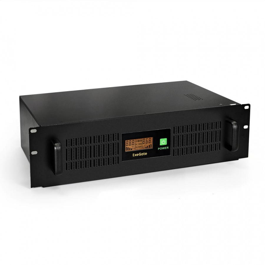 Источник бесперебойного питания ExeGate ServerRM. UNL-1500.LCD.AVR.EURO.RJ.USB.3U.