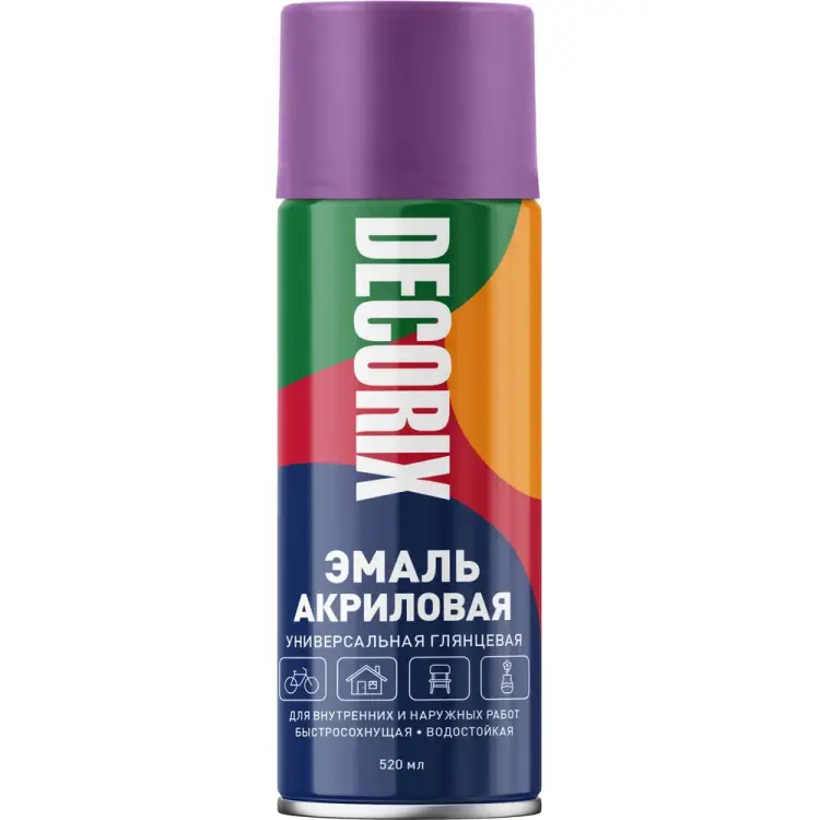 Универсальная аэрозольная акриловая эмаль Decorix 0101-12 DX Универсальная аэрозольная акриловая эмаль Decorix 0101-12 DX