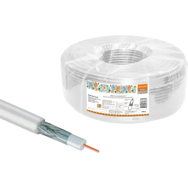 Коаксиальный кабель для внутренней прокладки TDM ELECTRIC народный SQ0106-0103