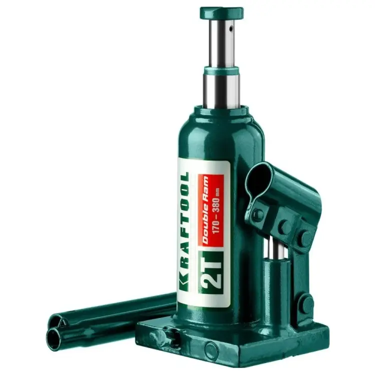 Гидравлический бутылочный домкрат KRAFTOOL Double Ram 42149