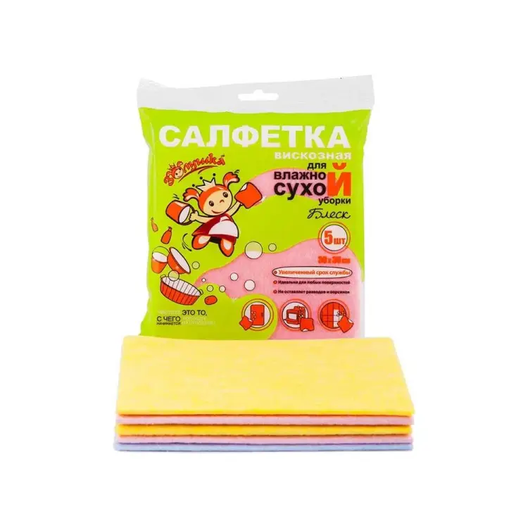 Сухая салфетка Золушка Блеск 4644