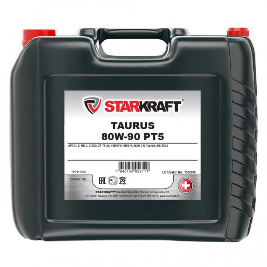 Трансмиссионное масло STARKRAFT TAURUS 80W-90 PT5 API GL-5