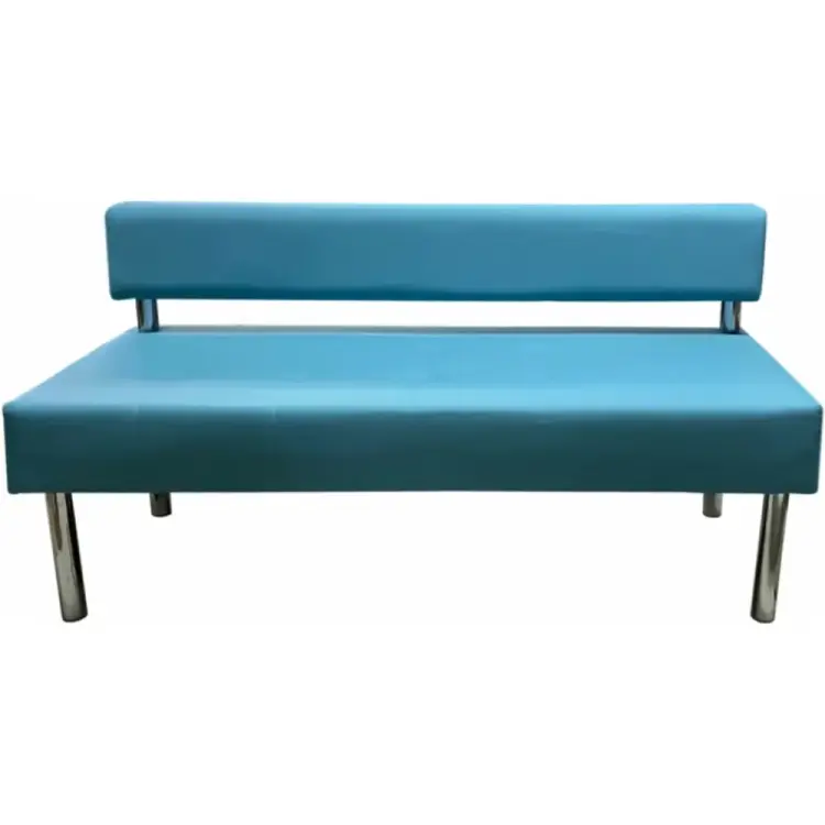 Трехместная секция дивана Мягкий Офис голубая СТР701ГЛ