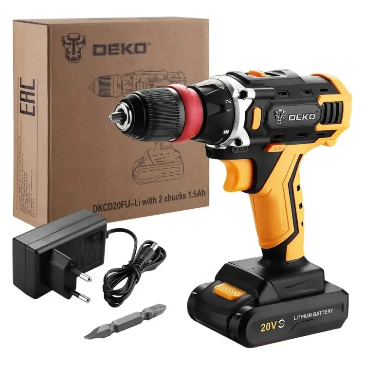 Аккумуляторная дрель-шуруповерт DEKO DKCD20FU-Li 063-4176 Аккумуляторная дрель-шуруповерт DEKO DKCD20FU-Li 063-4176
