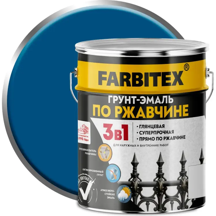 Грунт-эмаль по ржавчине Farbitex 4300013884 Грунт-эмаль по ржавчине Farbitex 4300013884