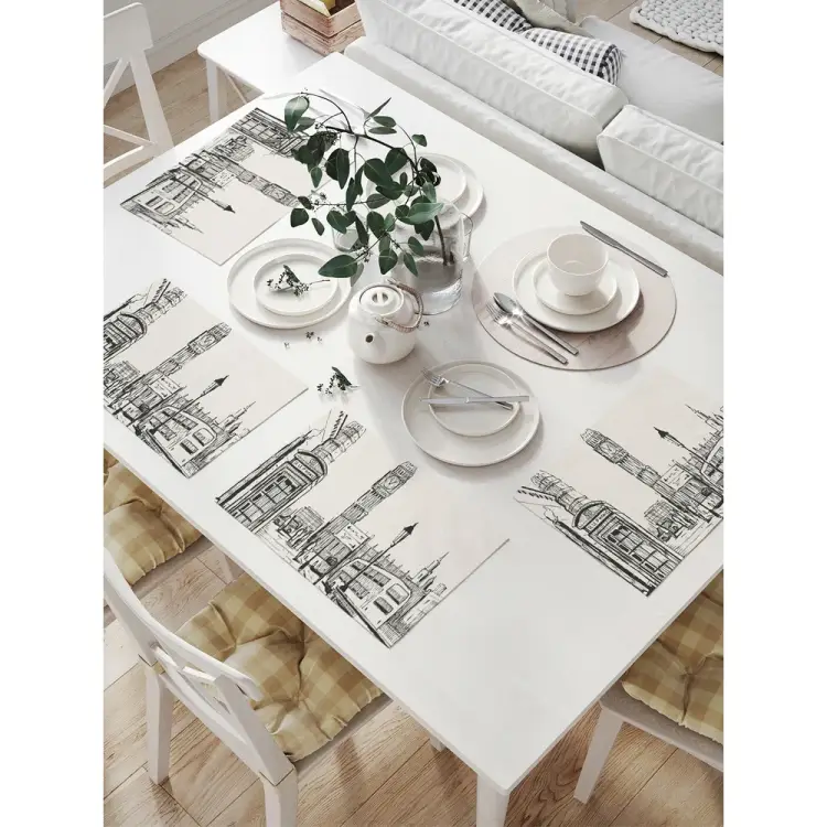 Комплект тканевых салфеток для сервировки стола JOYARTY np_32993