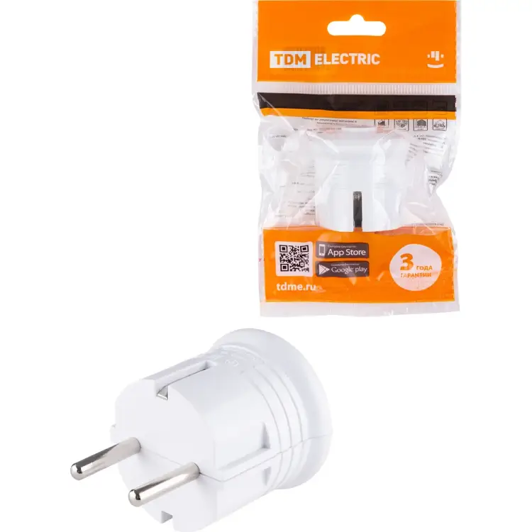 Круглая вилка TDM ELECTRIC SQ1806-0199 Круглая вилка TDM ELECTRIC SQ1806-0199