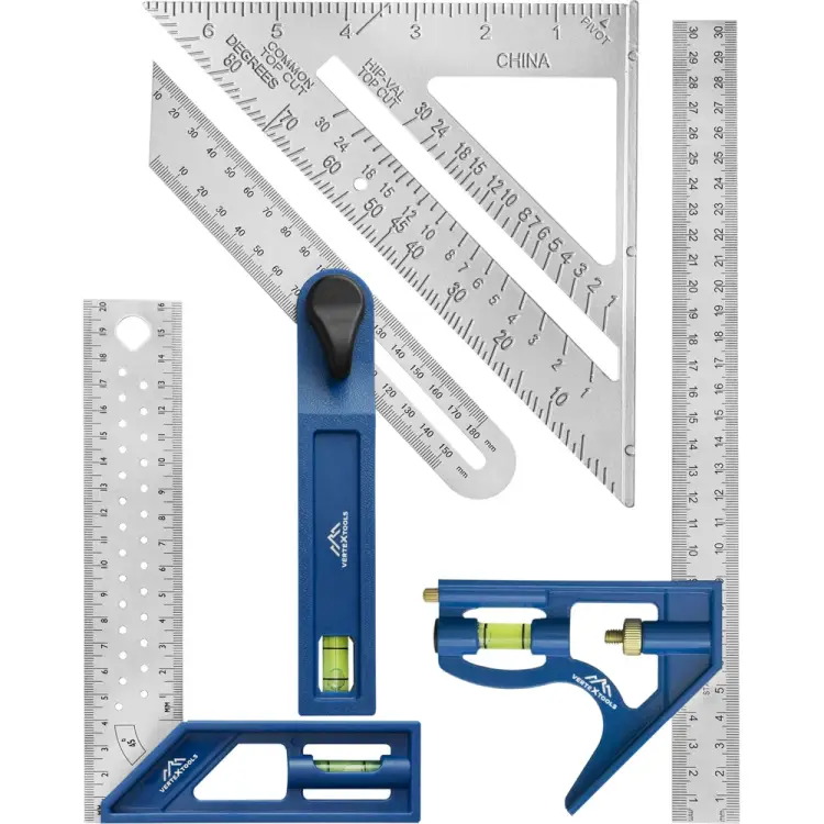 Набор угольников для столярных работ vertextools PROFI 3046-9