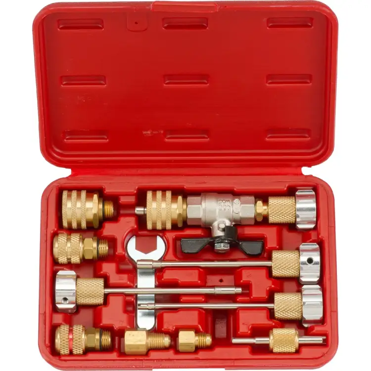 Набор присоединительных разъемов для ремонта системы кондиционирования без спуска газа FORCE 911G8