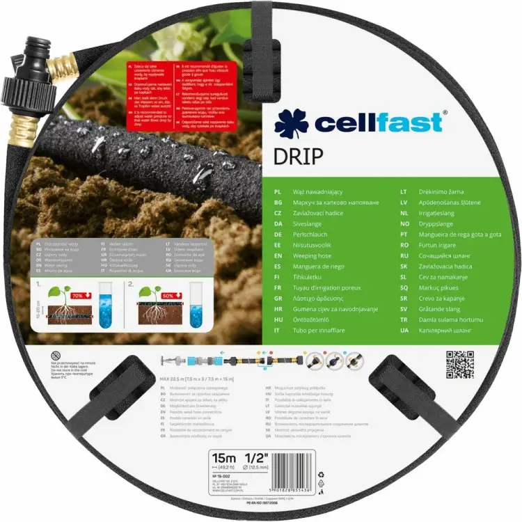 Сочащийся шланг Cellfast DRIP 19-002 Сочащийся шланг Cellfast DRIP 19-002