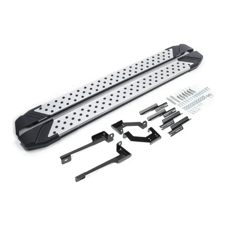 Алюминиевые пороги для Hyundai Creta 2016- Rival Bmw-Style D173AL.2310.1