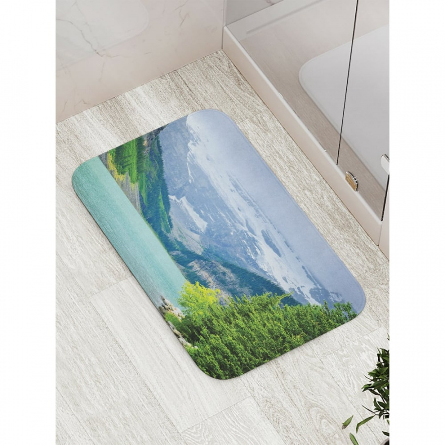Противоскользящий коврик для ванной, сауны, бассейна JOYARTY Доплыть до гор
