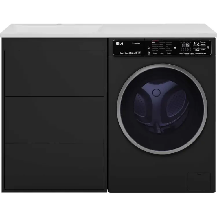 Напольная тумба под стиральную машину Brevita GRAFIT-60 GRA-01060-013Я