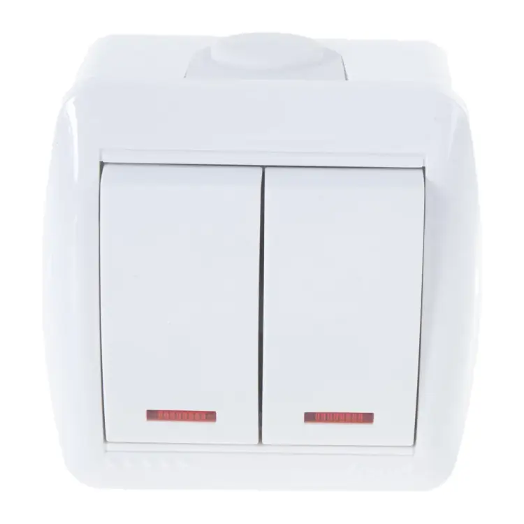 Двойной выключатель Lezard NATA 710-0200-112