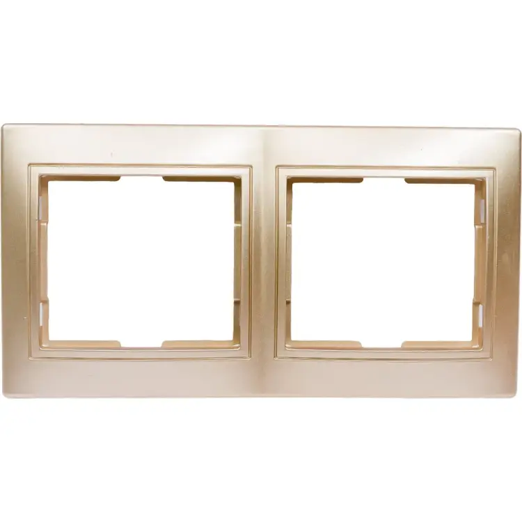 Горизонтальная двухместная рамка Smartbuy Венера SBE-01c-00-FR-2