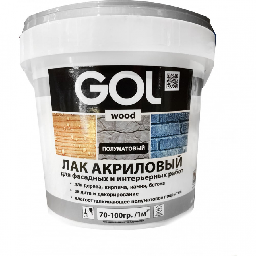 Морозостойкий акриловый лак по дереву Palizh GOL wood