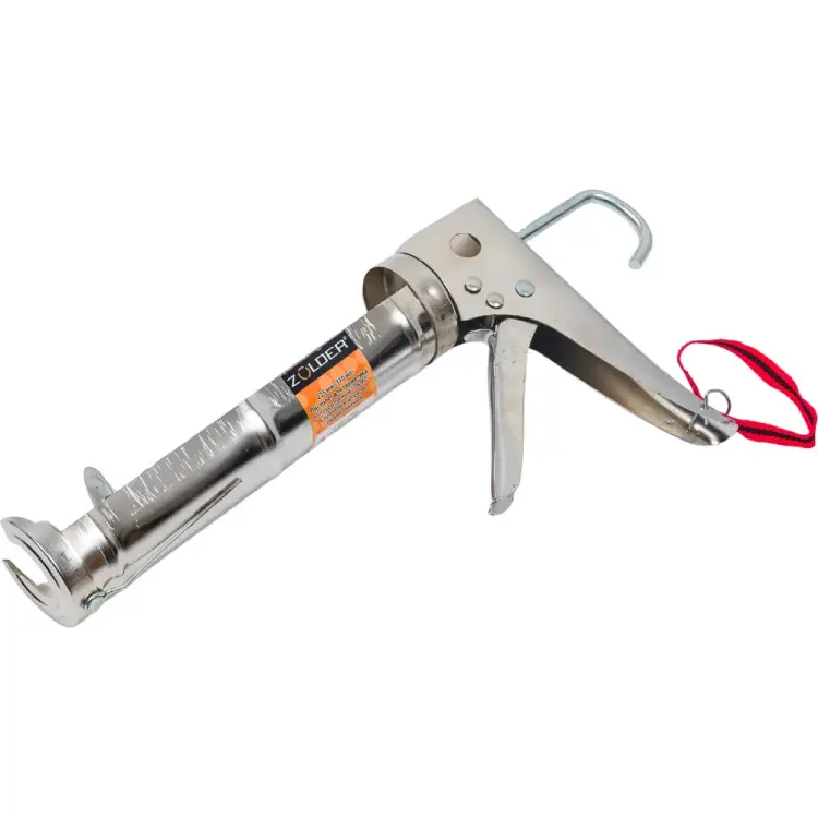 Полукорпусный оцинкованный пистолет для герметиков ZOLDER Люкс С803 Полукорпусный оцинкованный пистолет для герметиков ZOLDER Люкс С803