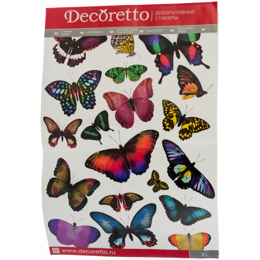 Наклейка Декоретто Сказочные бабочки