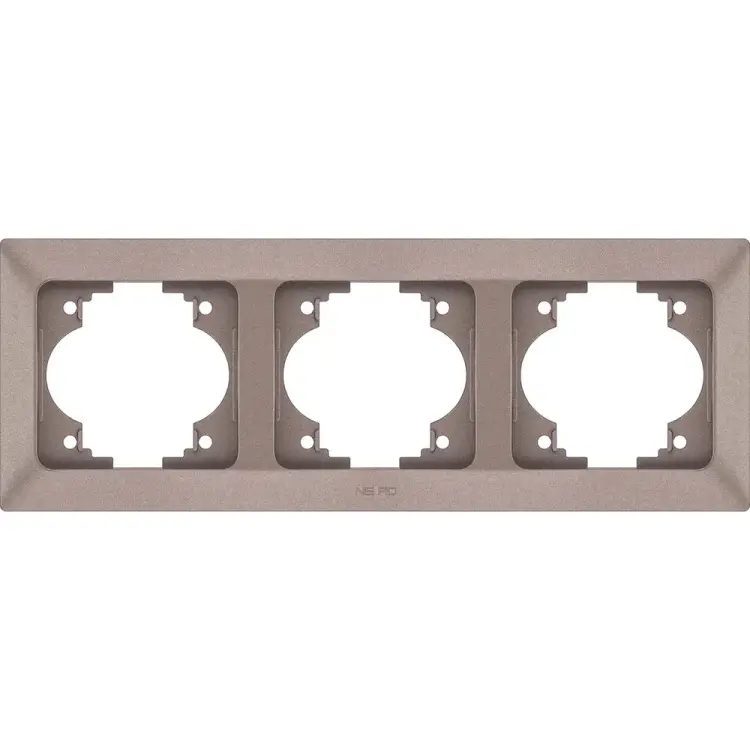 Горизонтальная трехместная рамка NE-AD Aras 93-25-17