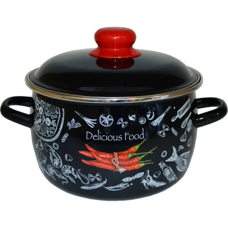 Сферическая эмалированная кастрюля appetite Chilli 1RC221M/1MC221М Сферическая эмалированная кастрюля appetite Chilli 1RC221M/1MC221М