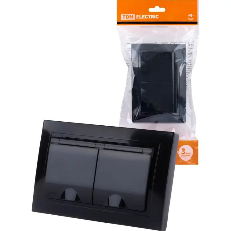 Двойная розетка TDM ELECTRIC Таймыр SQ1814-0876