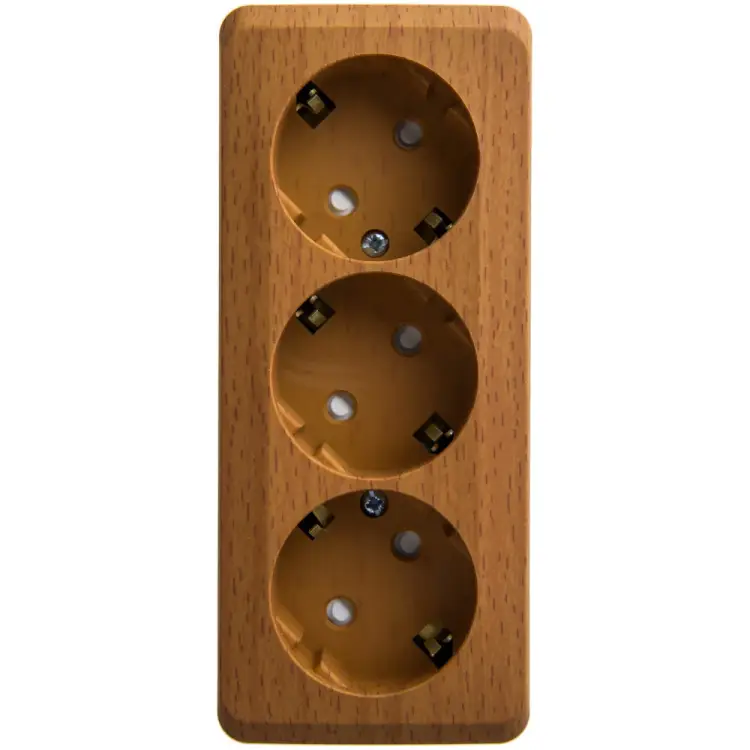 Тройная розетка Systeme Electric ЭТЮД PA16-012T