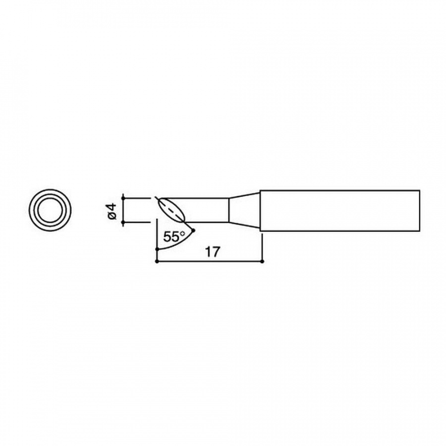 Наконечник для паяльников серии 900/701/702B HAKKO 900M-T-S11