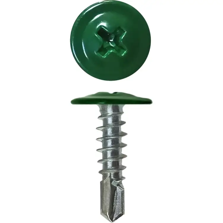 Саморез-сверло Daxmer ПШС 4,2x19 RAL 6005 1000 шт. 308042