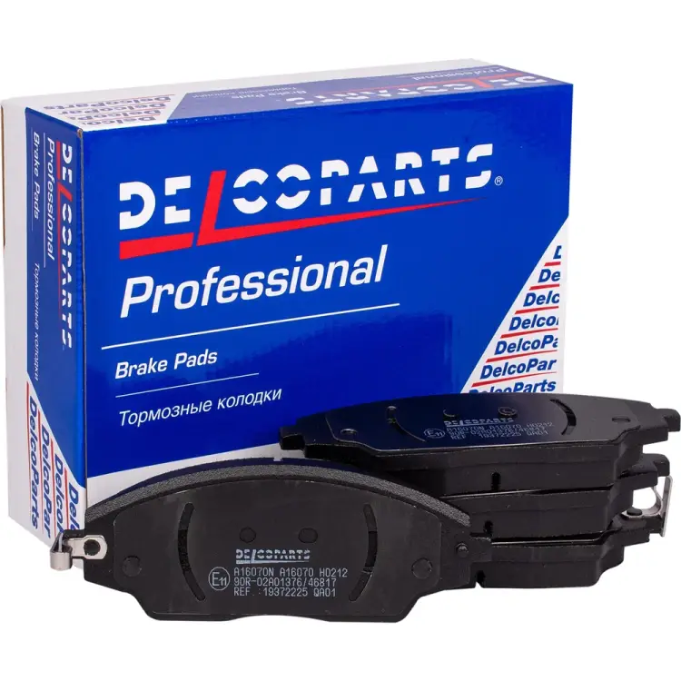 Передние колодки тормозные Delcoparts 19372225 Передние колодки тормозные Delcoparts 19372225