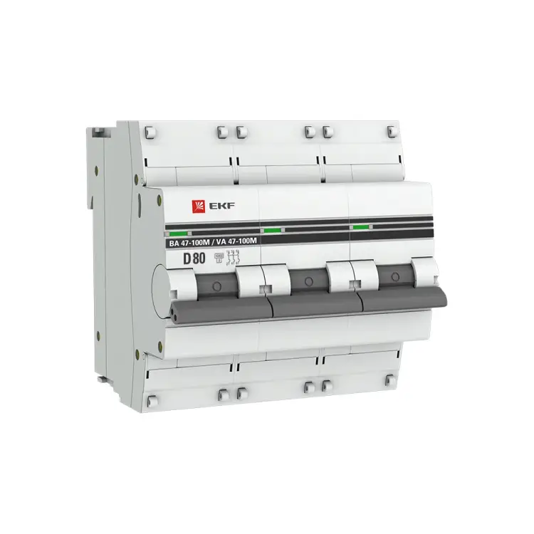 Автоматический выключатель EKF PROxima ВА 47-100M mcb47100m-3-80D-pro