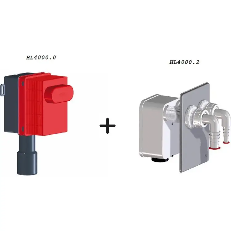 Комплект скрытой установки для подключения двух стиральных, сушильных или посудомоечных машин или их комбинаций HL 4200